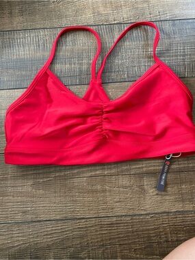 Born Primitive Bright Red Sports Bralette with Racerback